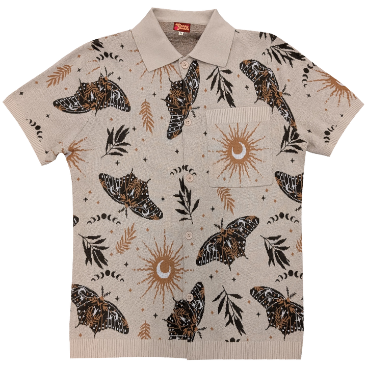 The Celestial Moth Button Up