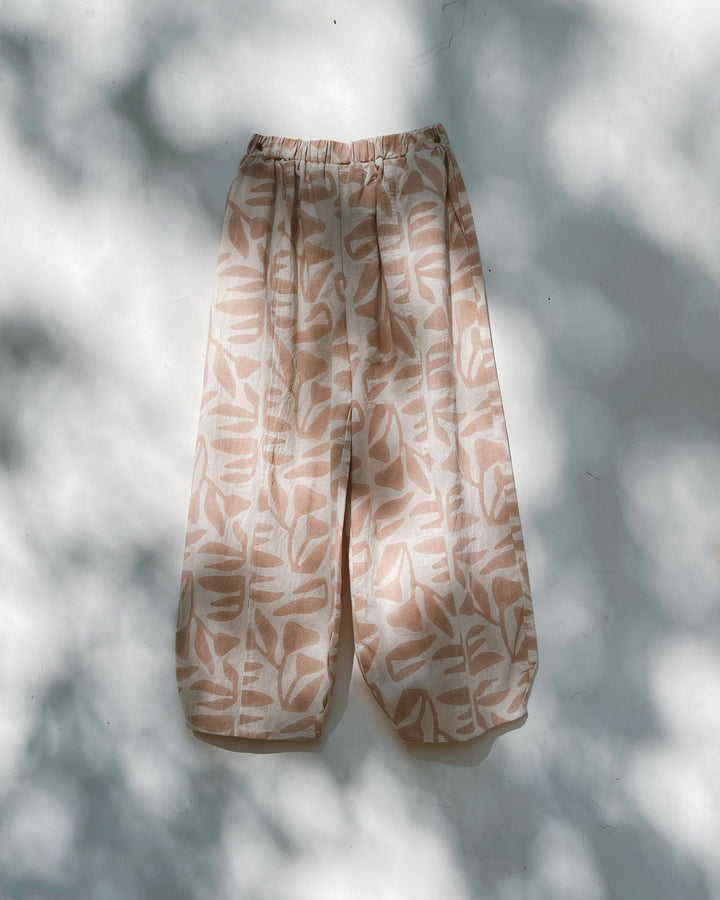 The Palace Pant in Botanical Block Print