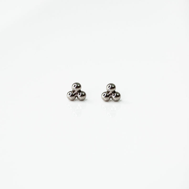 Tiny Trio Flat Back Sleeper Earrings