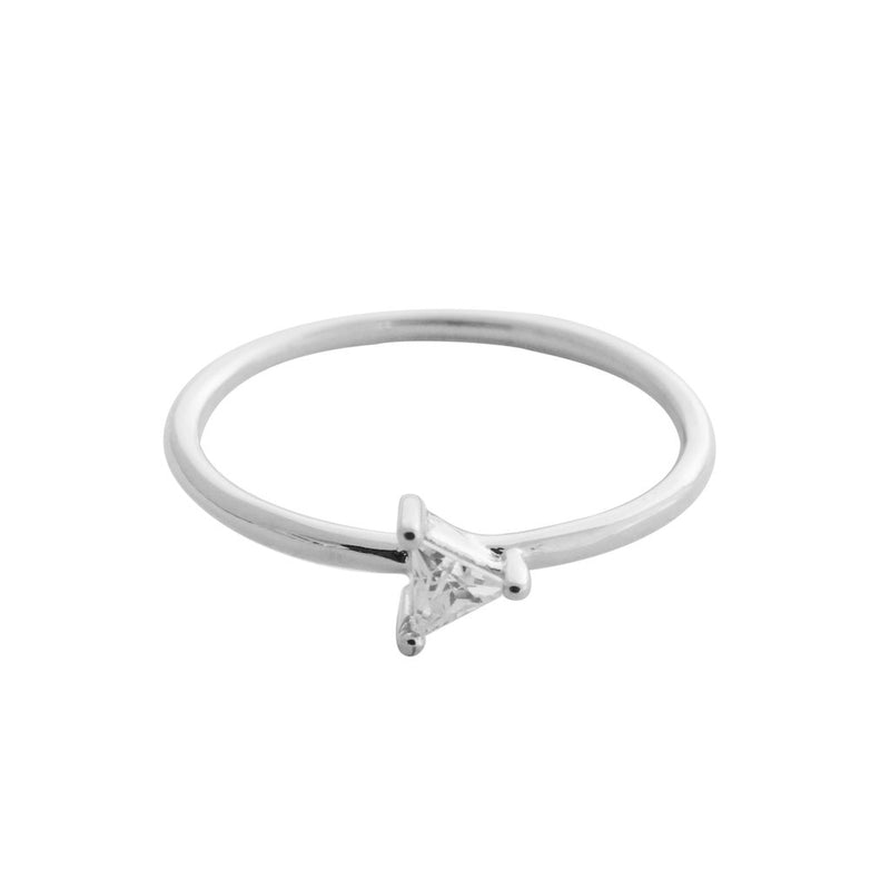 Triangle Solitaire Ring