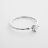 Triangle Solitaire Ring