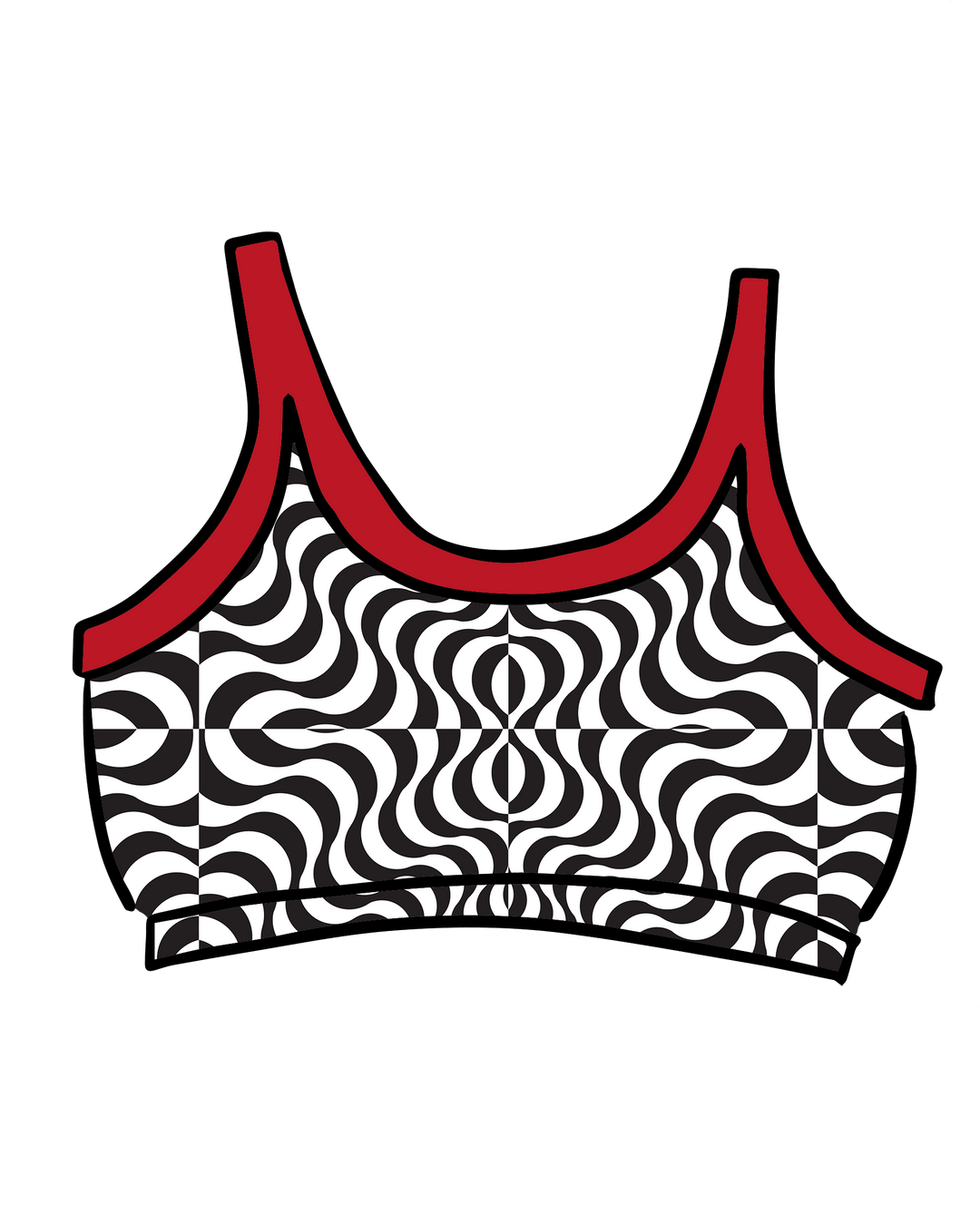 Longline Bra Tropical Trippy