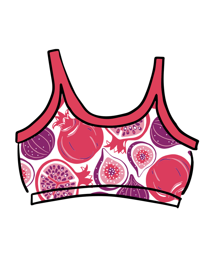 Longline Bra Two Fruits