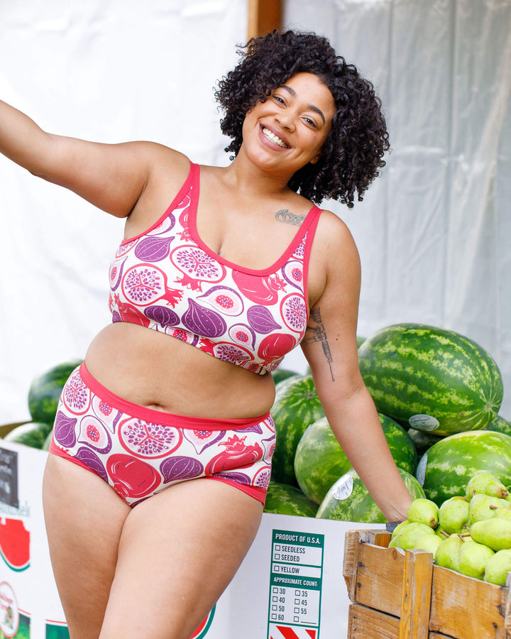 Longline Bra Two Fruits