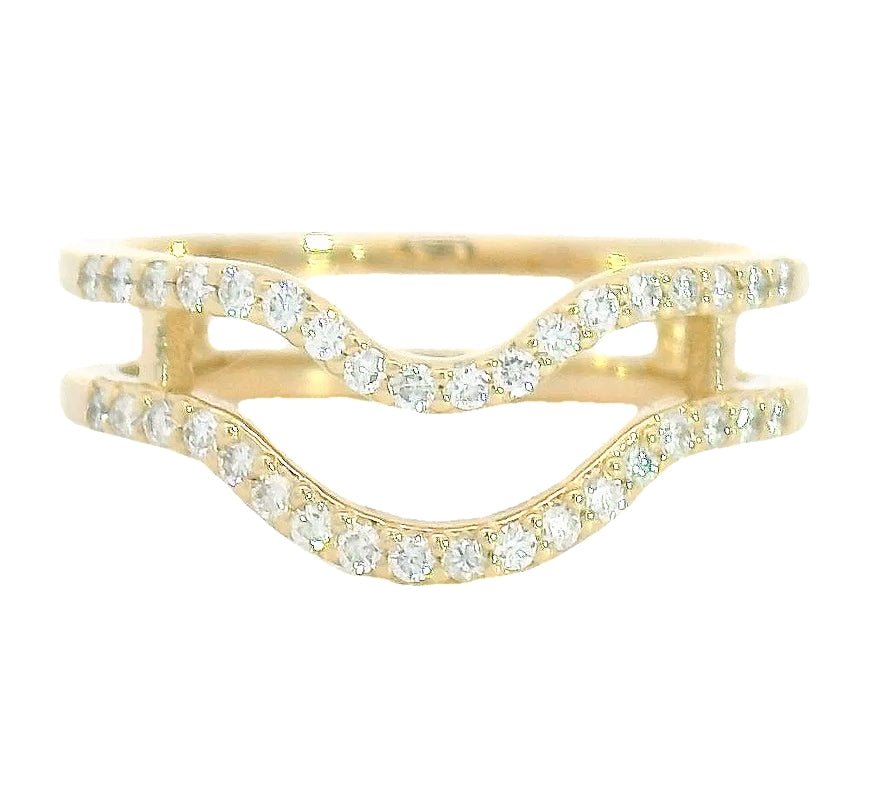 The Double River Of Light Diamond Band
