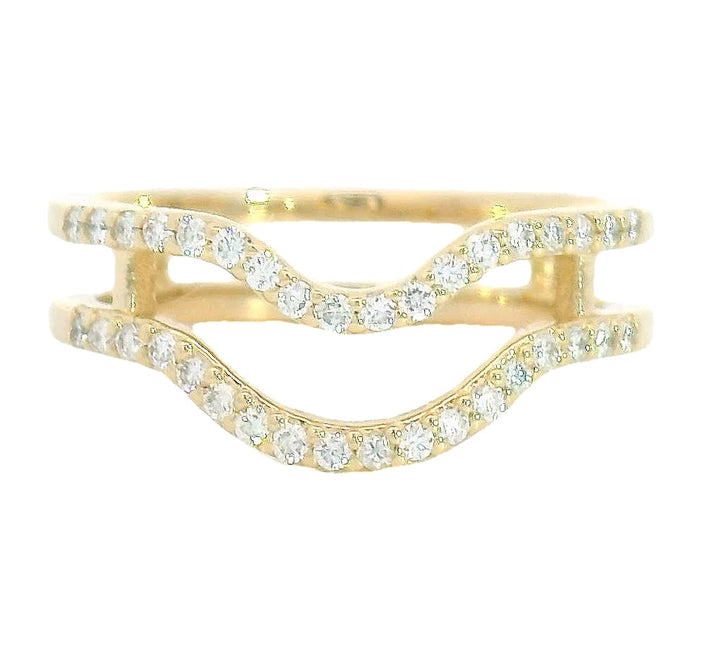 The Double River Of Light Diamond Band