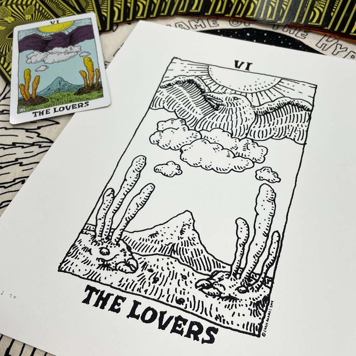 The Lovers Card 8x10 Print