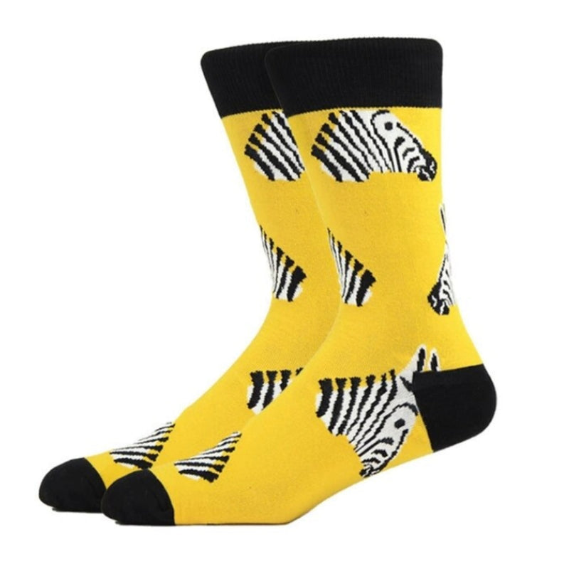 Zebra Face Socks (Adult Medium)