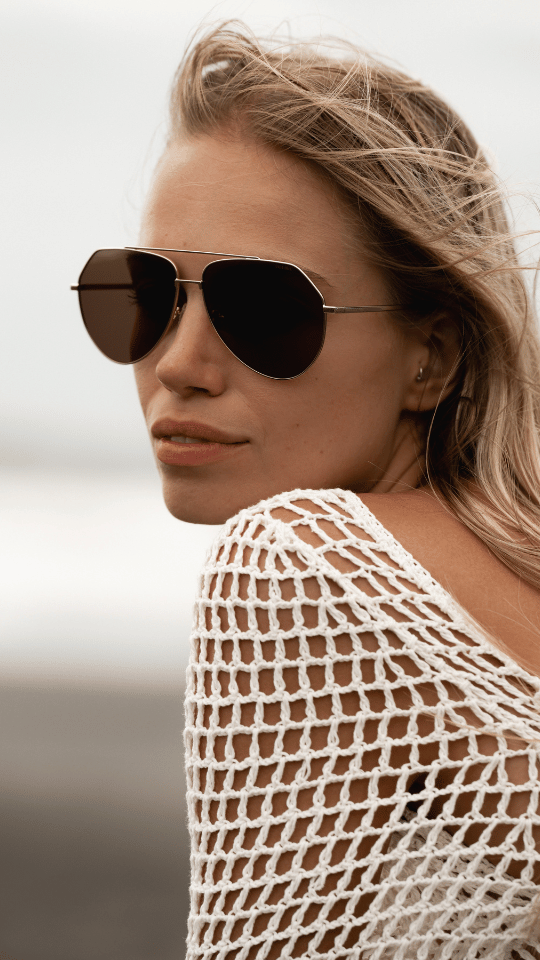 Sail Silver Aviator Sunglasses