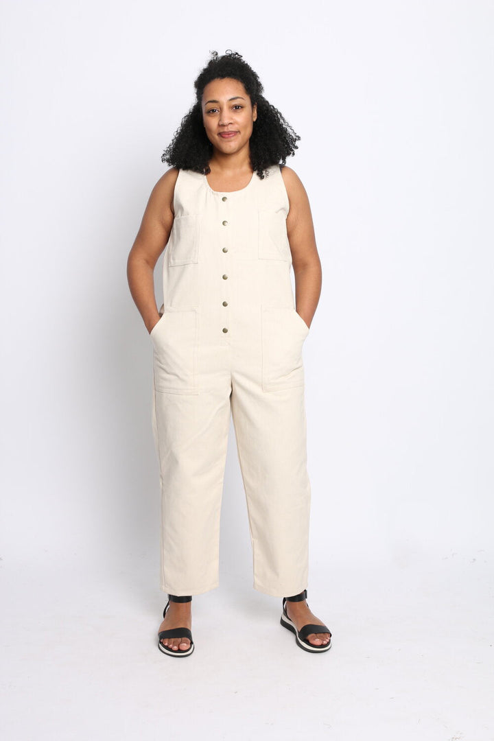 Rebel Denim Jumpsuit in Natural Denim