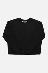 Hawthorne Boxy Crew Sweatshirt / Black