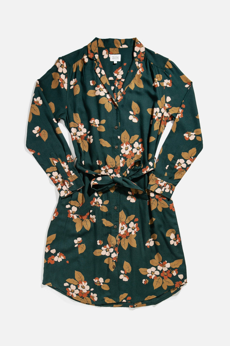 Emery Shirt Dress / Forest Floral
