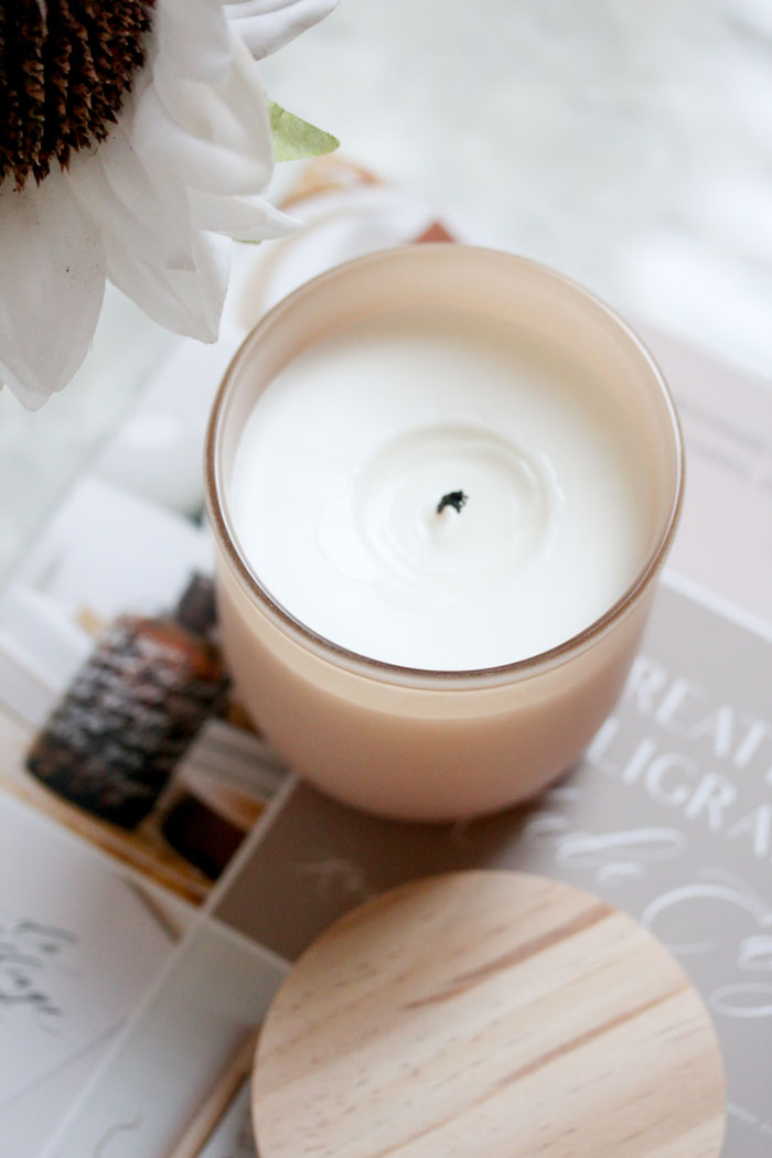 Teakwood & Leather Candle