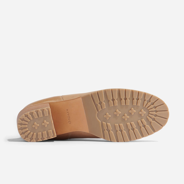 Ana Go-To Heeled Chelsea Boot Almond