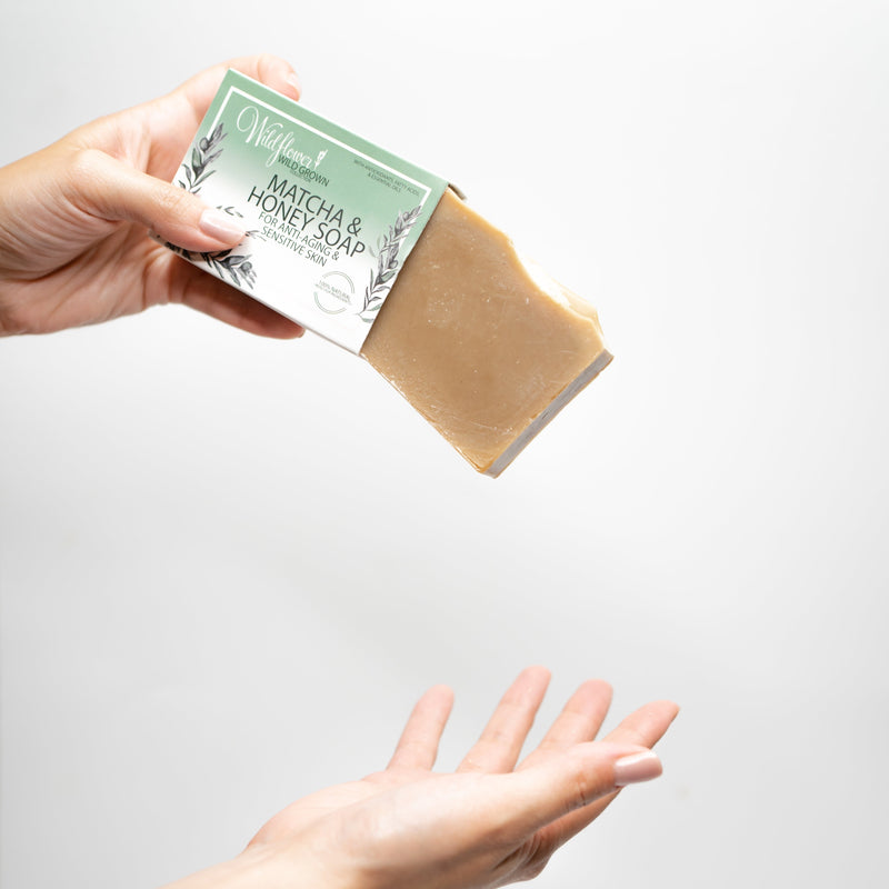 Matcha & Honey Soap for Anti-aging and Sensitive Skin