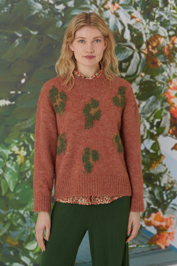 Jacquard Pullover Sweater