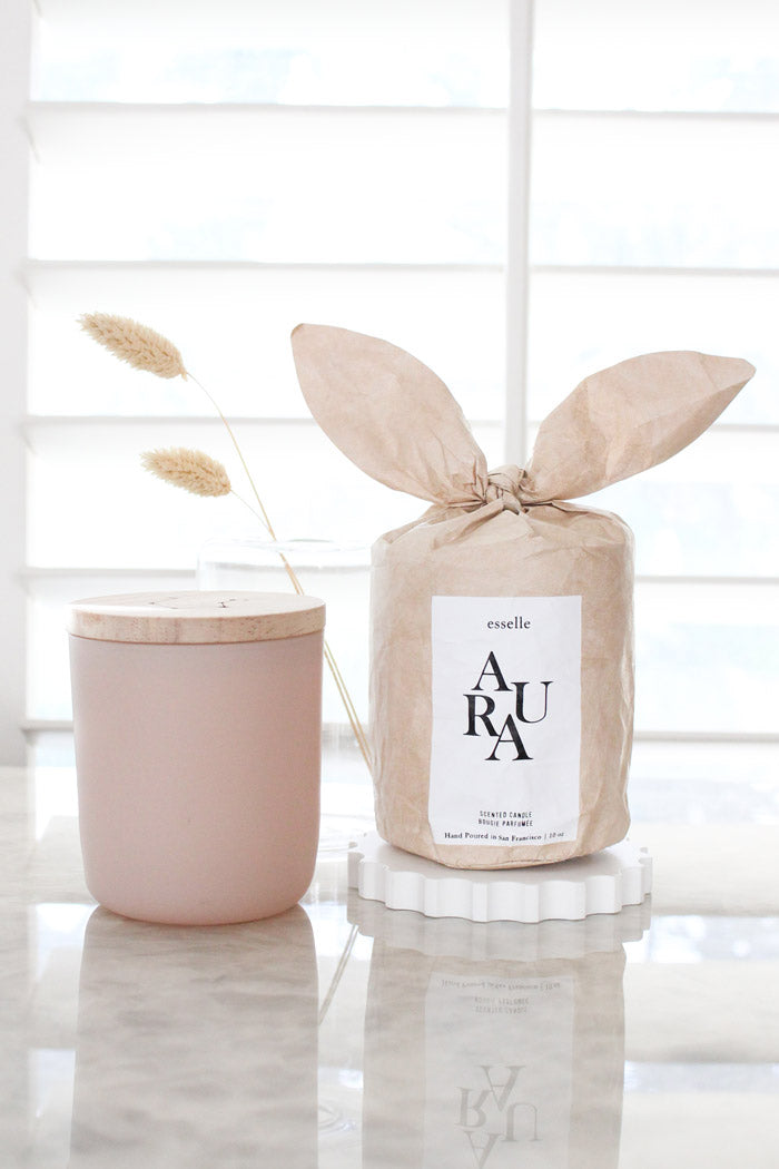 Teakwood & Leather Candle