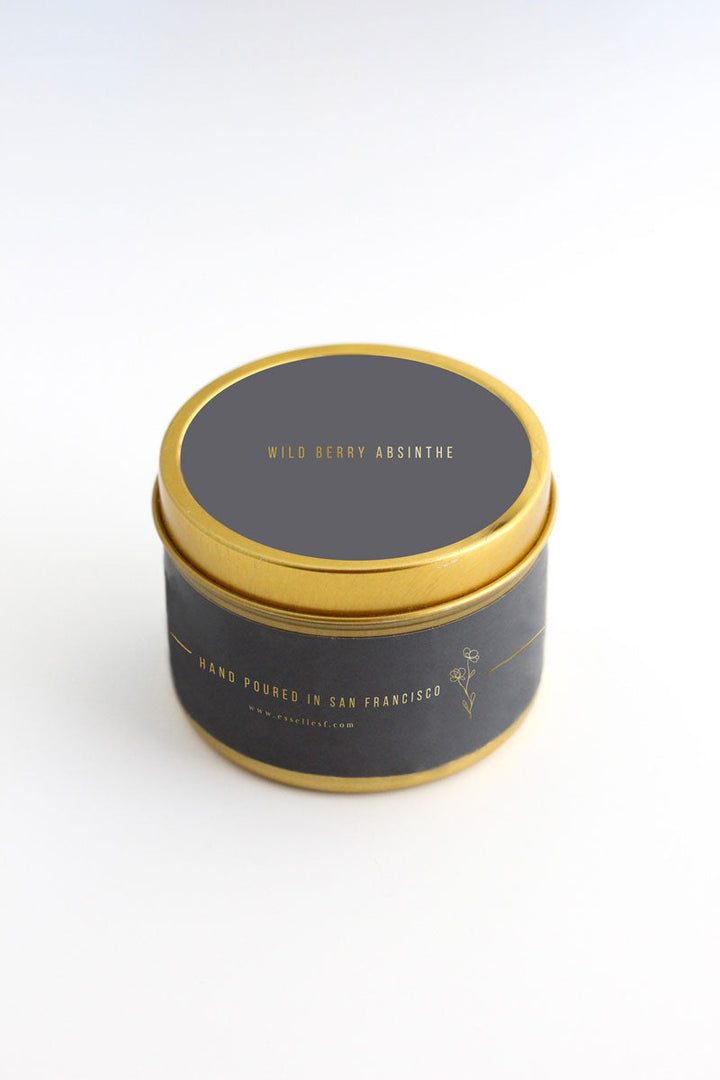 Wild Berry Absinthe Gold Tin Candle