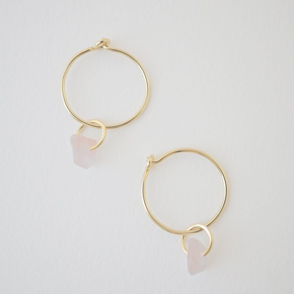 Wishing Crystal Hoop Earrings