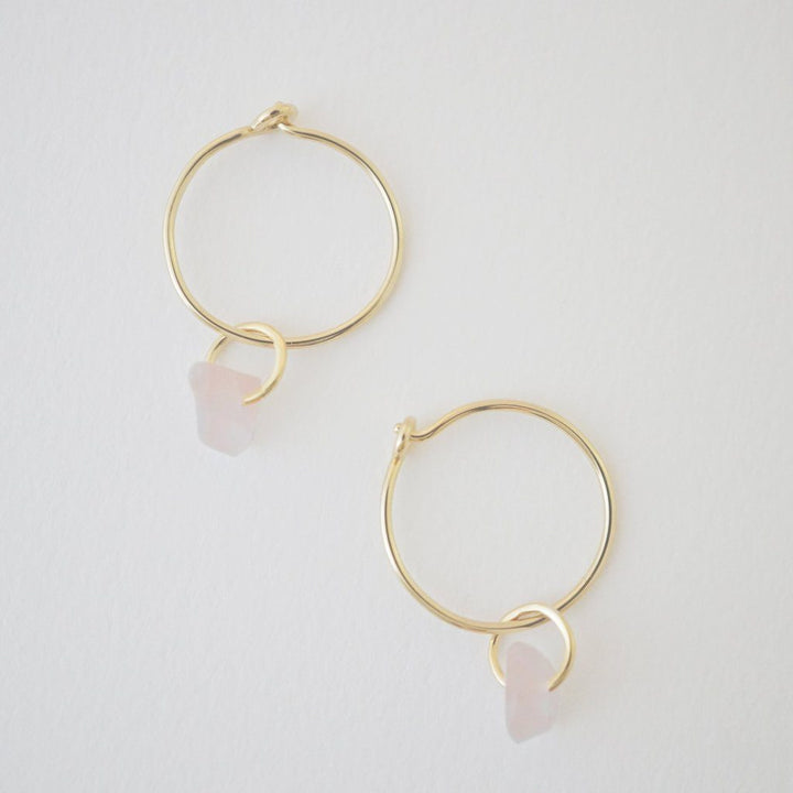 Wishing Crystal Hoop Earrings