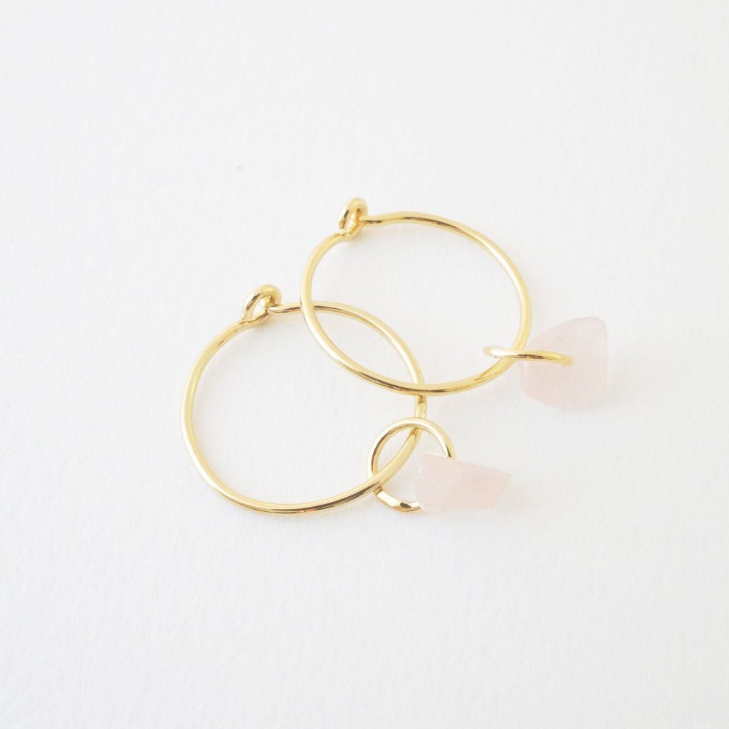 Wishing Crystal Hoop Earrings
