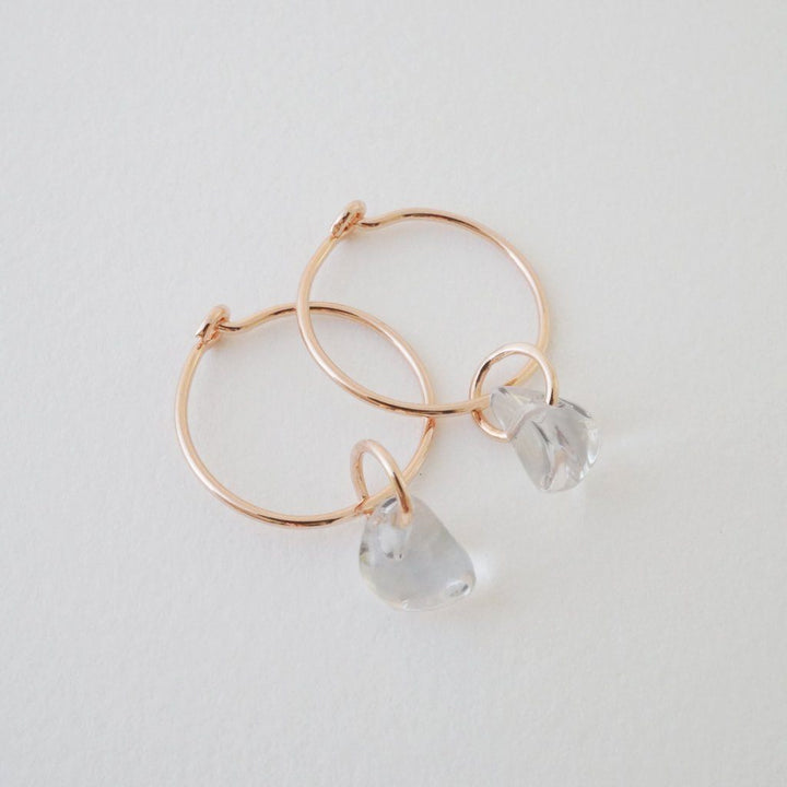 Wishing Crystal Hoop Earrings