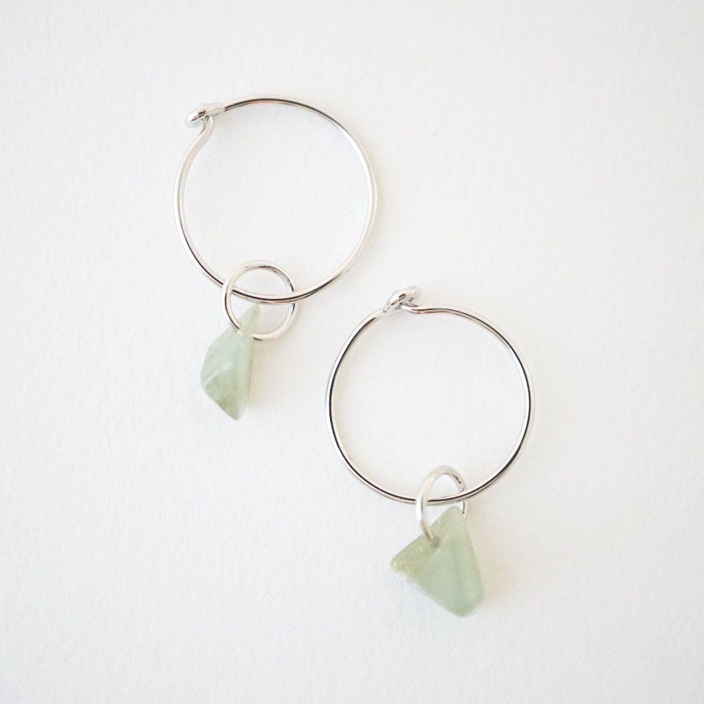 Wishing Crystal Hoop Earrings