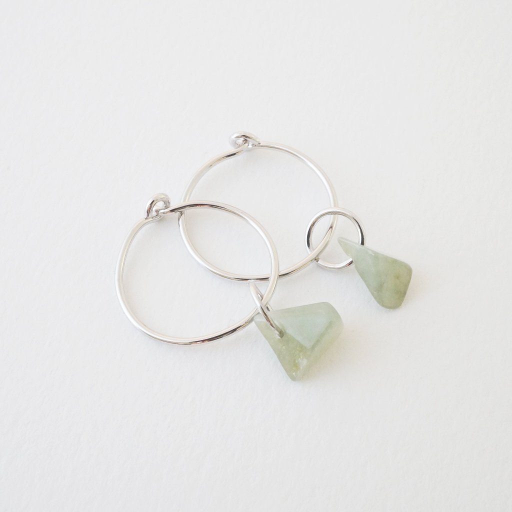 Wishing Crystal Hoop Earrings