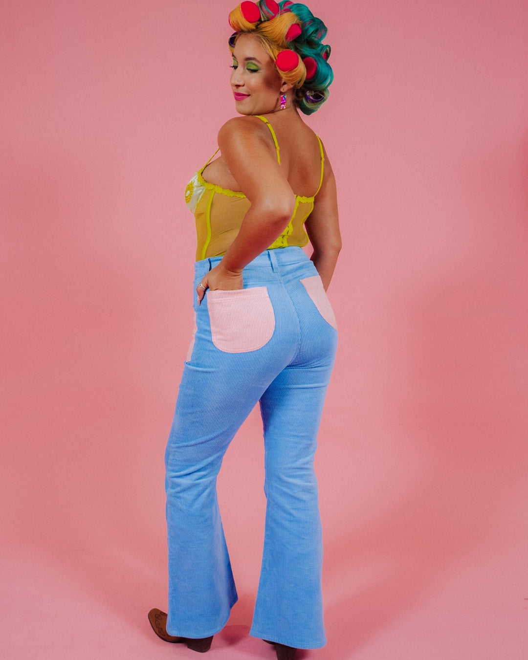 Women's Bell Bottom (Blue Poppy/Powder Pink)