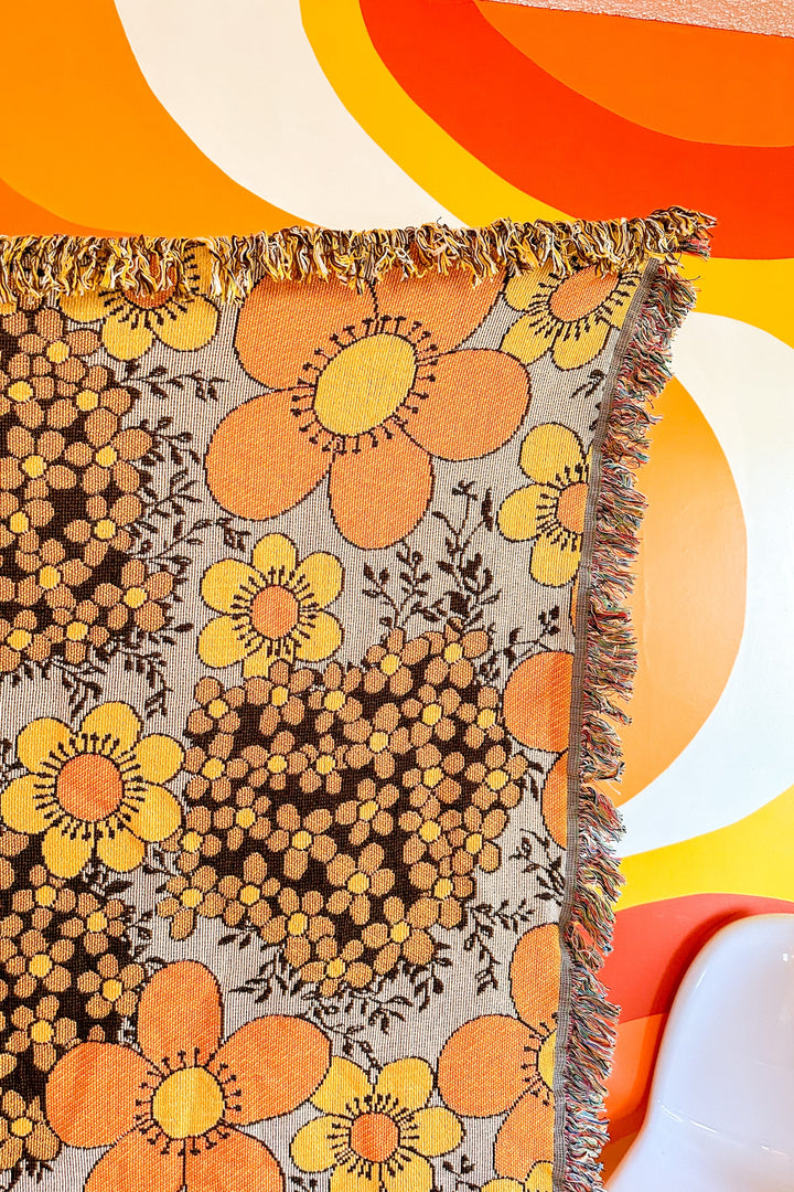 Daffodil Woven Throw Blanket