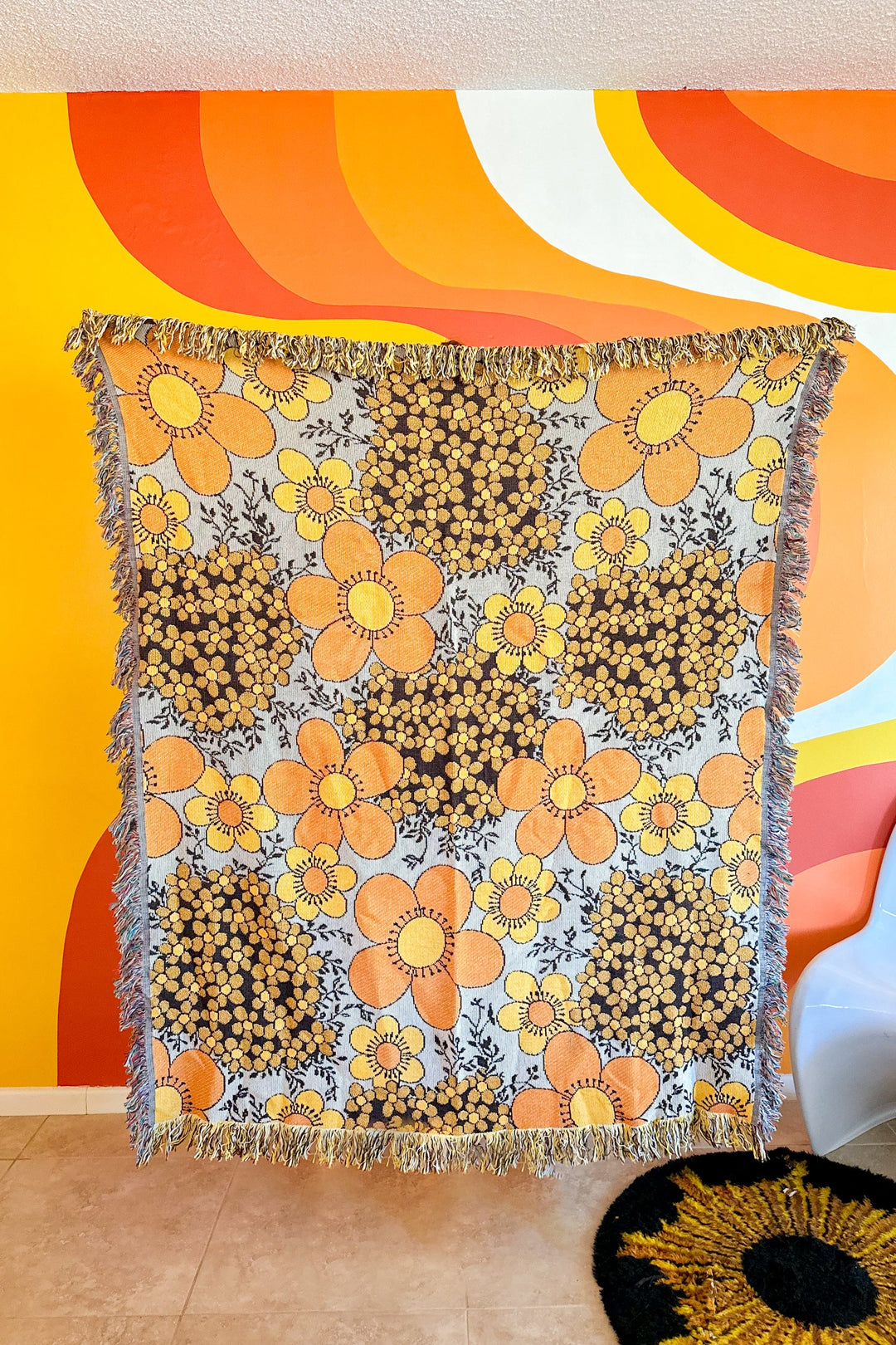 Daffodil Woven Throw Blanket