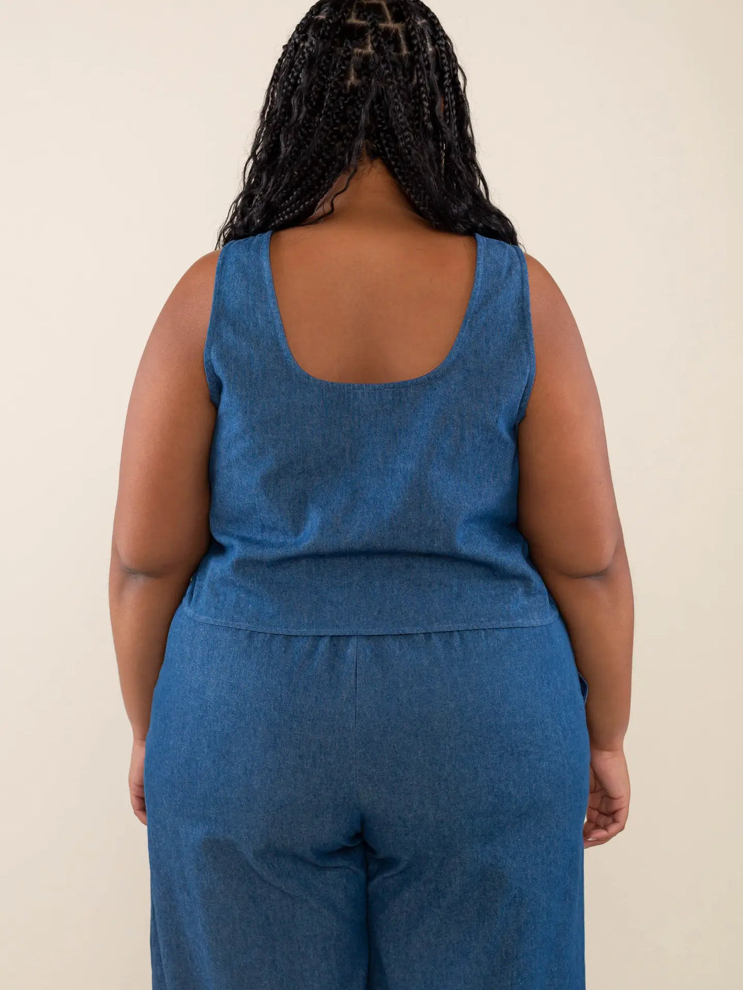 Denim Tie Top (plus size only!)
