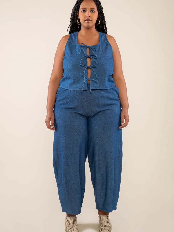 Denim Lantern Pant (plus size only!)