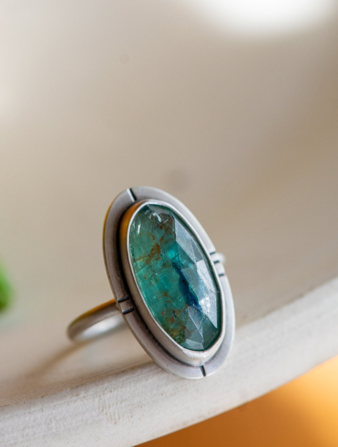 ALL SEEING EYE KYANITE RING