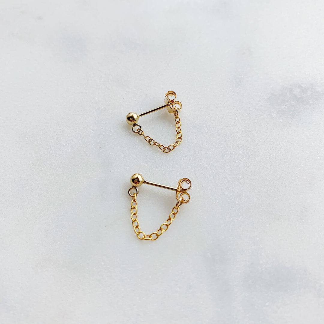 Aria Chain Cuff Earrings