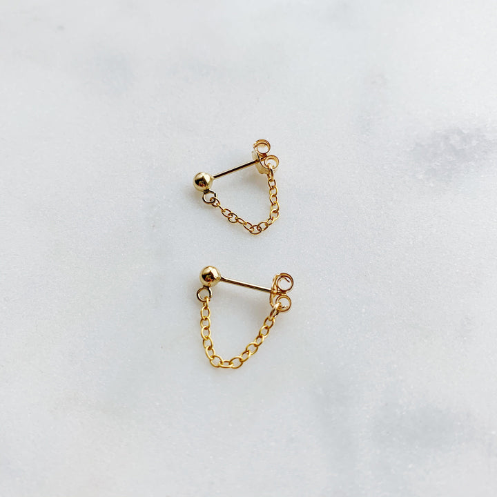 Aria Chain Cuff Earrings