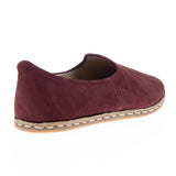 Burgundy Slip On Shoes