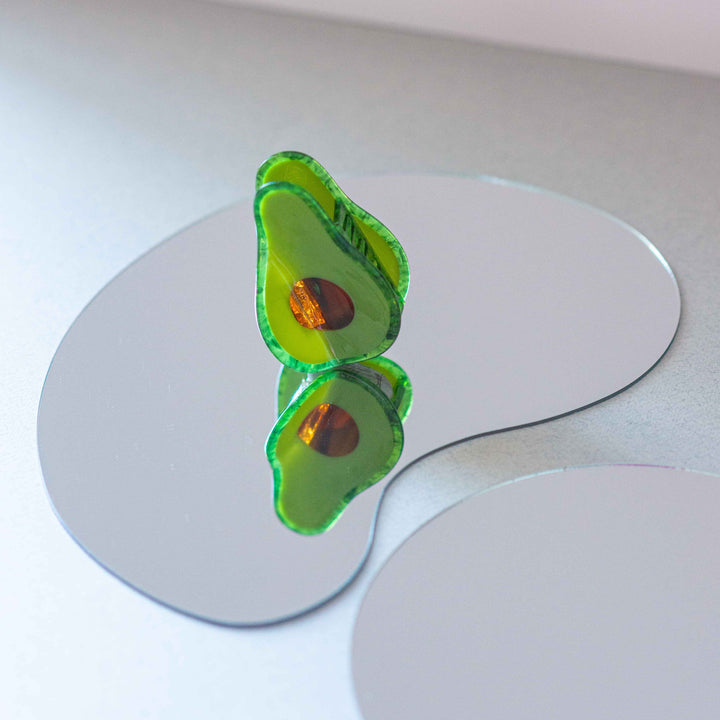 Midi Avocado Hair Claw Clip