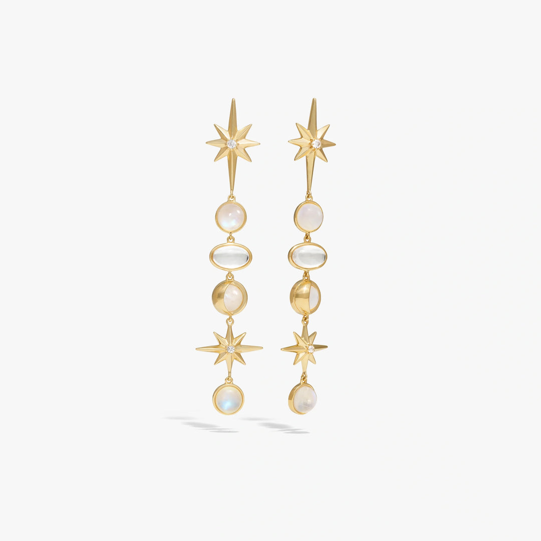 Midnight Reflection Drop Earrings