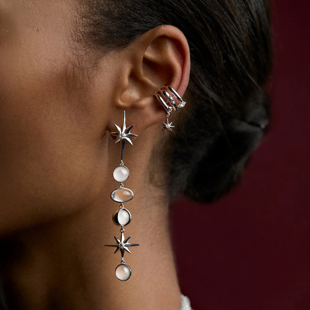 Midnight Reflection Drop Earrings