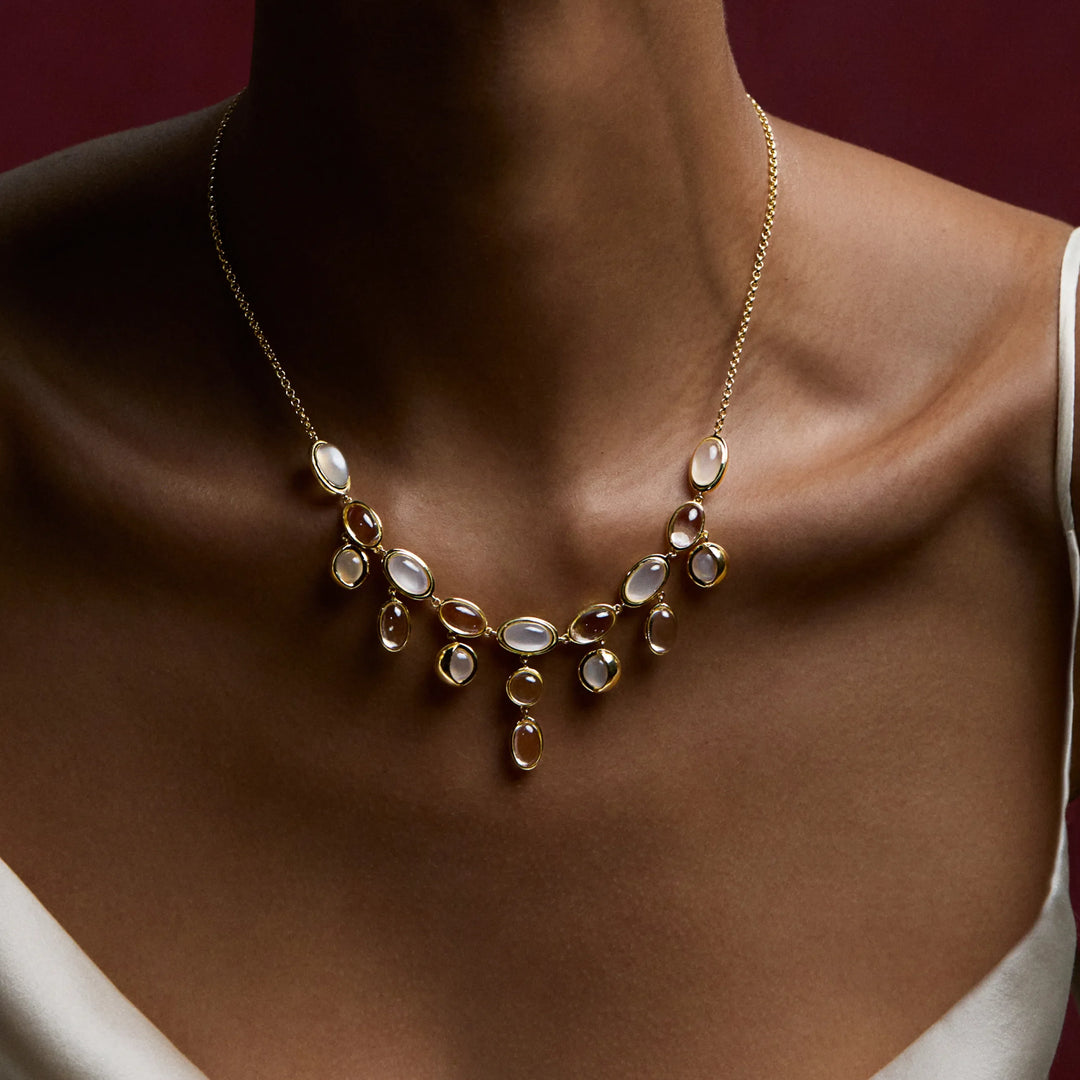 Midnight Reflection Collar Necklace