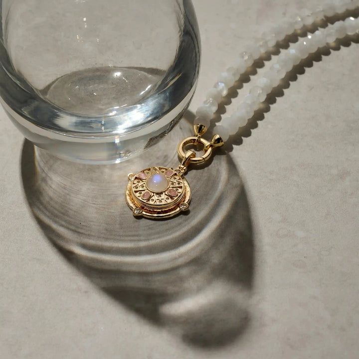Pink Manifestation Locket Necklace
