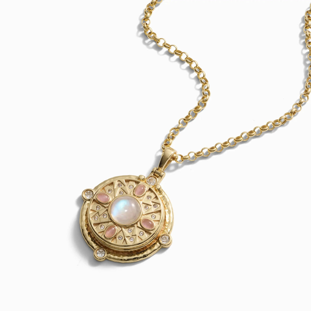 Pink Manifestation Locket Necklace