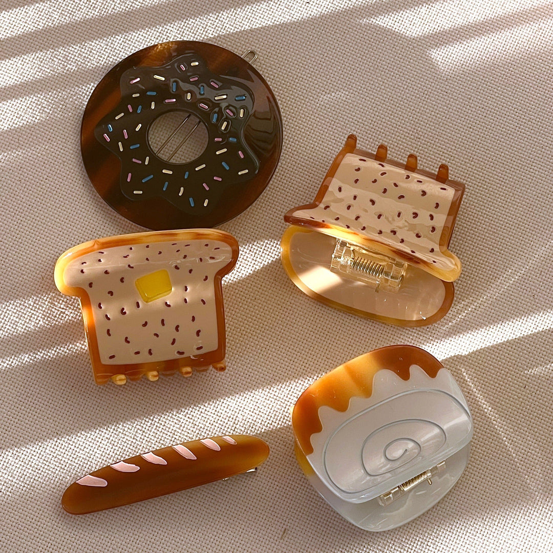 Baguette Alligator Hair Clip Set