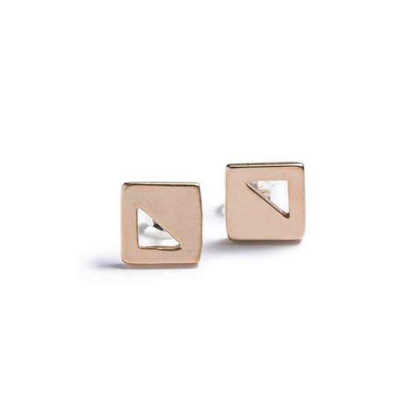 Mini Square stud earrings