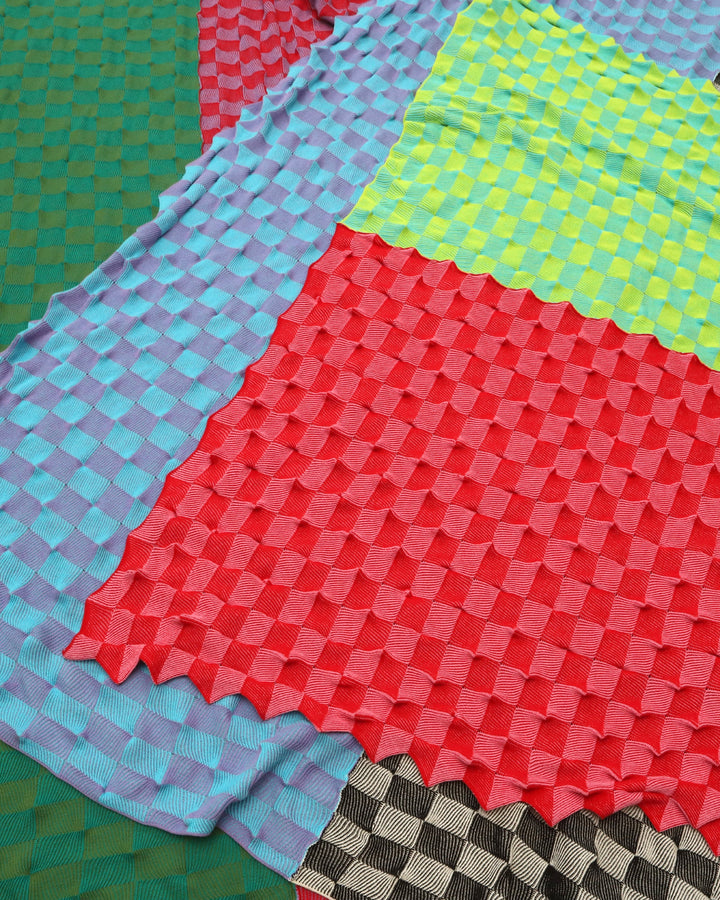 Spiky Checker Blanket