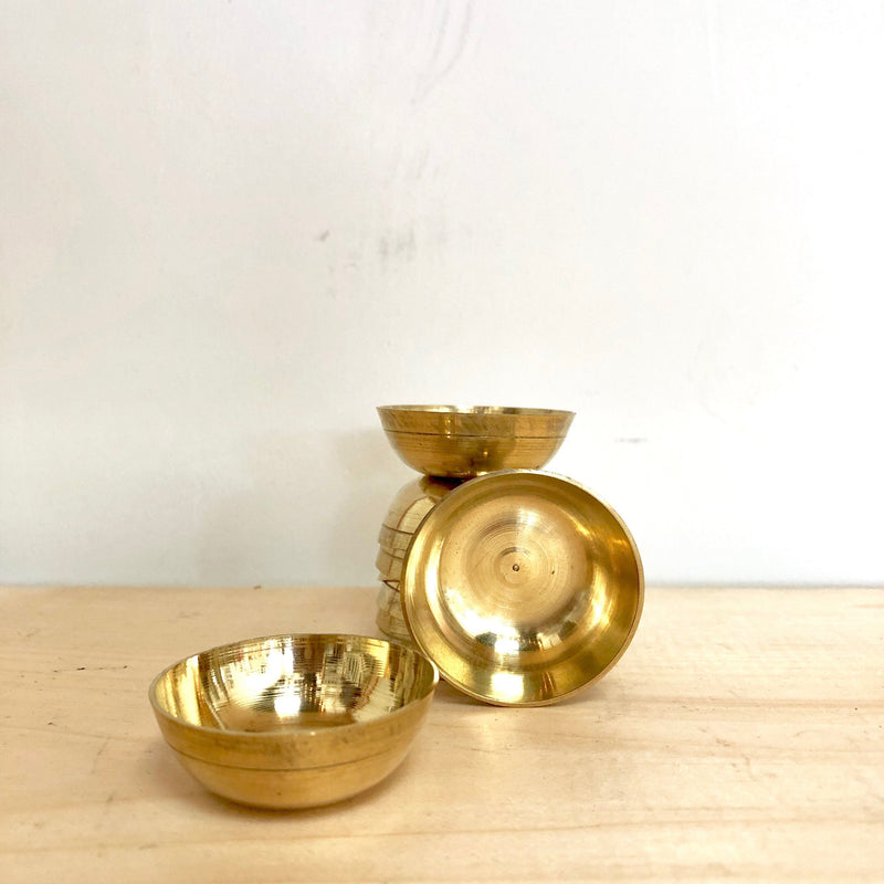 Tiny Brass Nesting Bowls