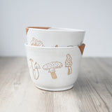 Mushroom Bowl, Farmhouse Style Handmade Pottery