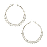 Calla Hoops Silver Large