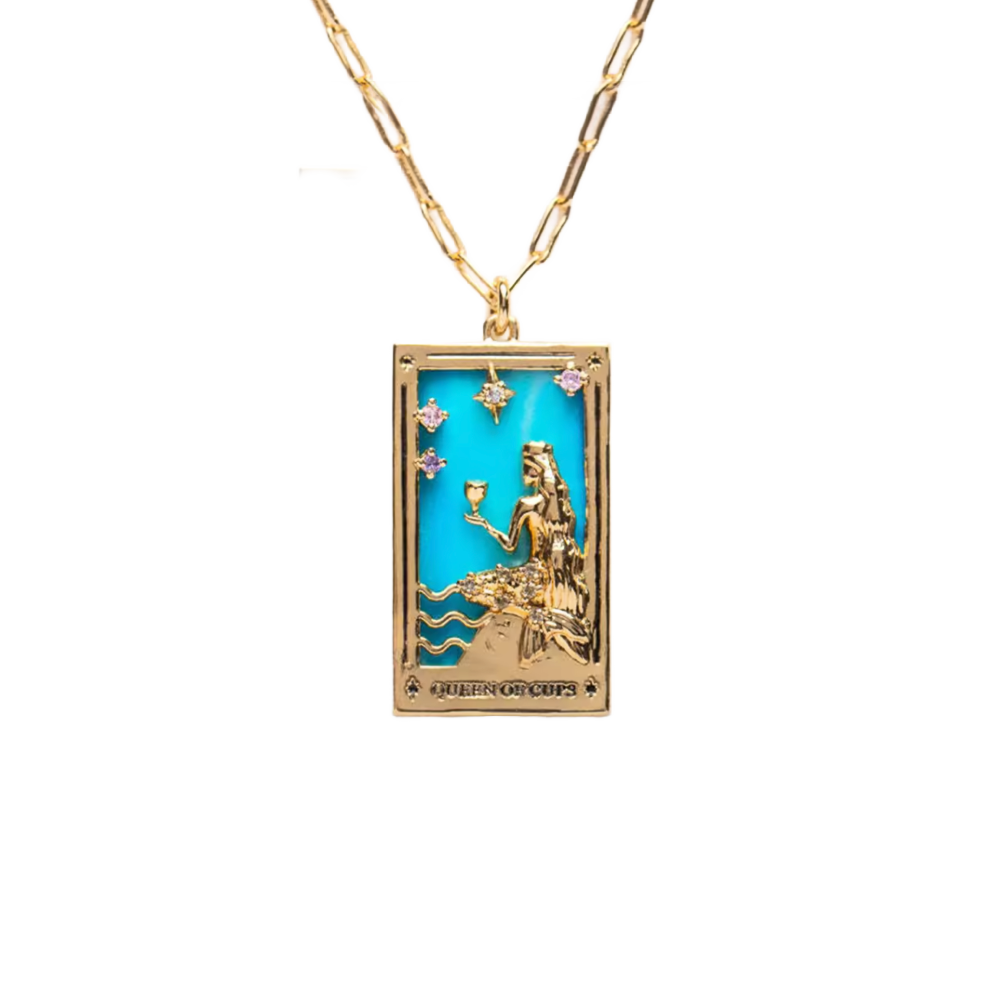 The Moon Tarot Card Necklace